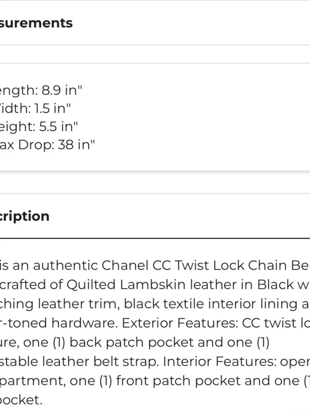 CHANEL flap crossbody